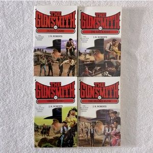 Vintage The Gunsmith All Action Western Romance Novel x4